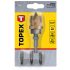 TOPEX Behajtófej 1/4" gipszkatonhoz, bitekkel 39D340