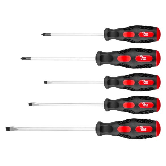 Top Tools Csavarhúzó készlet 5db, SÁRGA PIROS 39D503