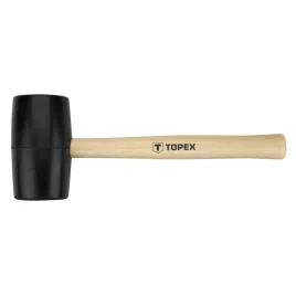 TOPEX Gumikalapács 58mm 450g, keményfa nyél 02A344