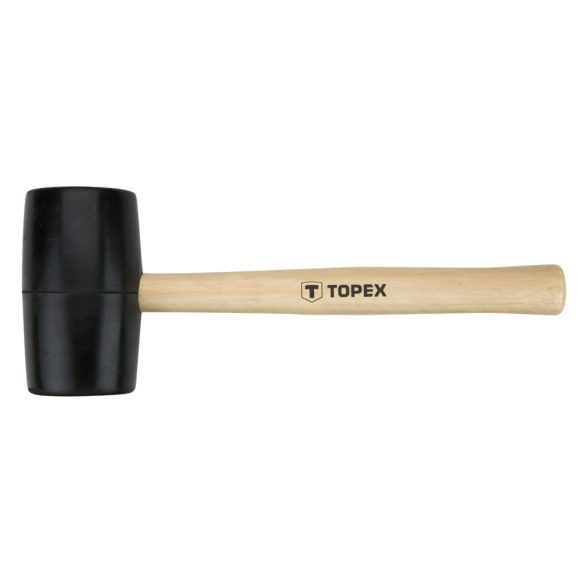 TOPEX Gumikalapács 58mm 450g, keményfa nyél 02A344