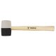 TOPEX Gumikalapács 58mm 450g, fekete-fehér, fa nyél 02A354