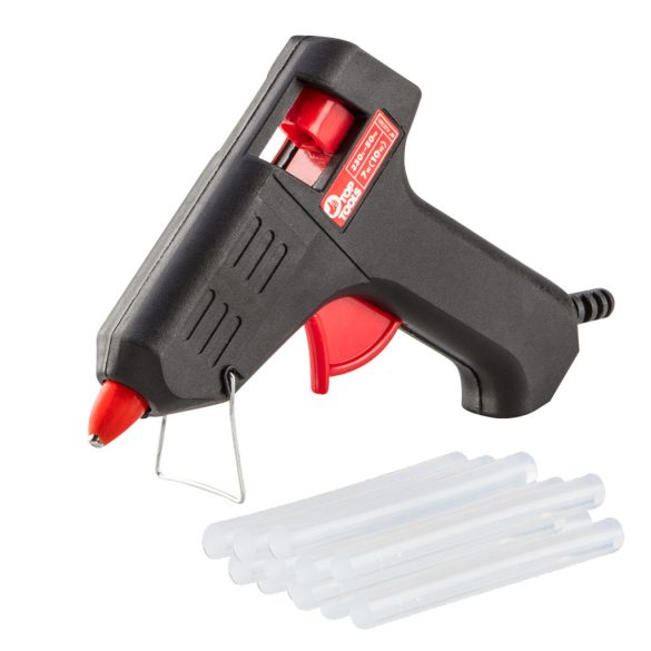 Top Tools Ragasztópisztoly, 8mm, 7/10W, ragasztópatronokkal 42E581+G