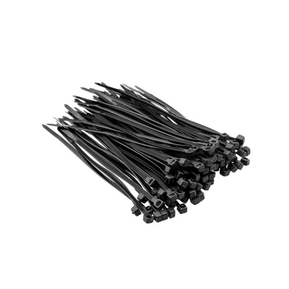 Top Tools KÁBELKÖTEGELŐ, gyorskötöző, 2,5mm x 100mm, fekete, 100db 44E956