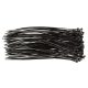 TOPEX KÁBELKÖTEGELŐ, gyorskötöző, 2,5mm x 200mm, fekete, 100db 44E972
