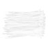 TOPEX KÁBELKÖTEGELŐ, gyorskötöző, 2,5mm x 100mm, fehér, 100db 44E975