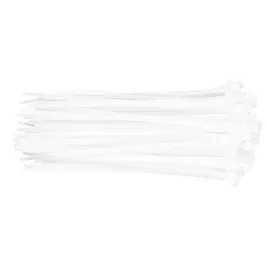   TOPEX KÁBELKÖTEGELŐ, gyorskötöző, 4,8mm x 200mm, fehér, 75db 44E977