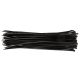 TOPEX KÁBELKÖTEGELŐ, gyorskötöző, 4,8mm x 370mm, fekete, 75db 44E982