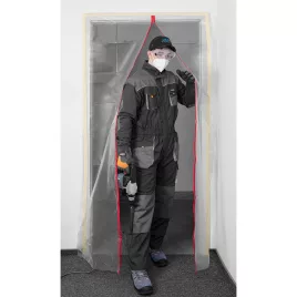   NEO TOOLS Porvédő függöny fólia ajtóra, "I" alakban záródó 49-801