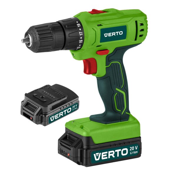 VERTO Akkus fúró 2x18V, Li-Ion/1.5 Ah, koffer 2 év garanciával 50G291