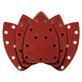   GRAPHITE Csiszolópapír deltacsiszolóhoz, tépőzáras, 11 lyukas 140 x 140 x 80mm, K40, 5db 54H009