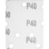 GRAPHITE Csiszolópapír deltacsiszolóhoz, tépőzáras, 11 lyukas 140 x 140 x 80mm, K40, 5db 54H009