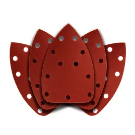   GRAPHITE Csiszolópapír deltacsiszolóhoz, tépőzáras, 11 lyukas 140 x 140 x 80mm, K180, 5db 54H014