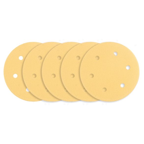 GRAPHITE Tépőzáras csiszolópapír 225mm, K120, 5db, 6 lyukakkal az 59G264, 59G265 csiszológéphez. 54H030