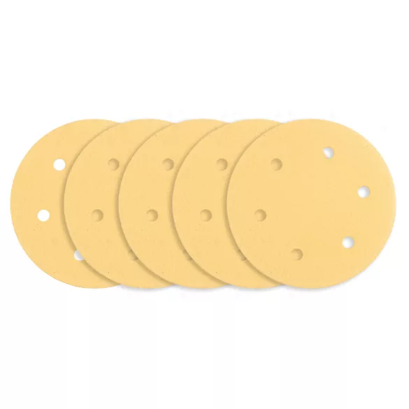 GRAPHITE Tépőzáras csiszolópapír 225mm, K120, 5db, 6 lyukakkal az 59G264, 59G265 csiszológéphez. 54H030