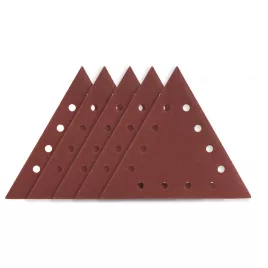   GRAPHITE Tépőzáras csiszolópapír K80, háromszög alakú 12 lyukakkal, 5db csiszolóhoz 59G264 54H032