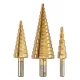 GRAPHITE Lépcsős fúró készlet, 3db-os, HSS-titán, 4-12mm, 4-20mm, 4-32mm 54T300