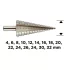 GRAPHITE Lépcsős fúró, HSS, 4-32mm 54T304