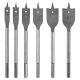 GRAPHITE Lapos marófúró készlet, 1/4" hatszög szár, 10,13,16,19,22,25mm 54T515