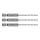 GRAPHITE Csigafúró, 1/4" hatszög szárral, HSS DIN 338, 2mm, 3db/cs 54T700
