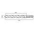 GRAPHITE Csigafúró, 1/4" hatszög szárral, HSS DIN 338, 2,5mm, 2db/cs 54T701