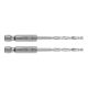 GRAPHITE Csigafúró, 1/4" hatszög szárral, HSS DIN 338, 3mm, 2db/cs 54T702