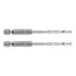 GRAPHITE Csigafúró, 1/4" hatszög szárral, HSS DIN 338, 3,5mm, 2db/cs 54T704