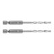 GRAPHITE Csigafúró, 1/4" hatszög szárral, HSS DIN 338, 3,5mm, 2db/cs 54T704