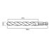 GRAPHITE Csigafúró, 1/4" hatszög szárral, HSS DIN 338, 4,5mm, 2db/cs 54T707