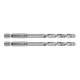 GRAPHITE Csigafúró, 1/4" hatszög szárral, HSS DIN 338, 6mm, 2db/cs 54T711