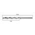 GRAPHITE Csigafúró HSS hosszú  6.0x139/91mm, DIN 340 54T996