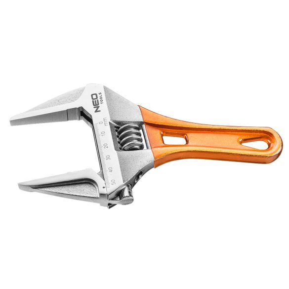 NEO TOOLS Állítható villáskulcs, csavarkulcs rövid, 185mm, 0-53mm 25 év garanciával 03-022