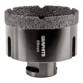 GRAPHITE Körkivágó, gyémántos 68mm x M14 55H315