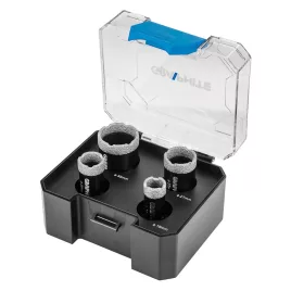   GRAPHITE Körkivágó készlet, gyémántos, M14, 18,22,27,35mm 55H318