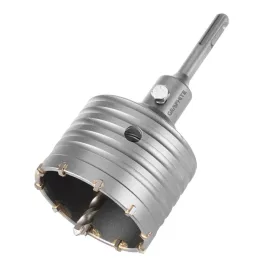   GRAPHITE Koronafúró, körkivágó, 80 mm, SDS Plus szárral és központfúróval 55H322