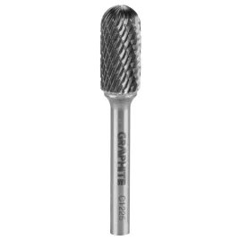   GRAPHITE Keményfém marófej, turbómaró, C, hengeres, élletöréssel, 12x25mm, szár méret: 6x45mm 55H361