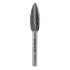 GRAPHITE Keményfém marófej, turbómaró, H lángnyelv, 12x32mm, szár méret: 6x45mm 55H376
