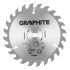 GRAPHITE Körfűrészlap, keményfém, 150X10, 1,6mm, Z24, 58G008-hoz, Energy+ 55H666