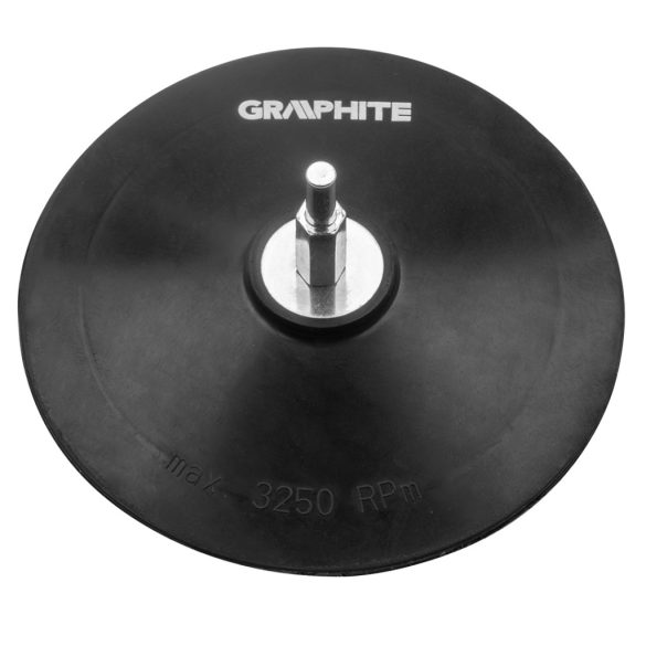 GRAPHITE Rugalmas csiszolótányér tépőzáras 125mm, fix 55H823