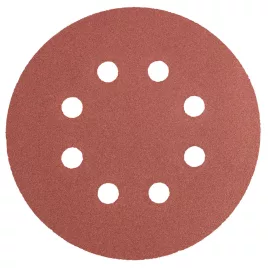   GRAPHITE Csiszolópapír, tépőzáras 125mm, K240, 8 lyukkal, 5db 55H944