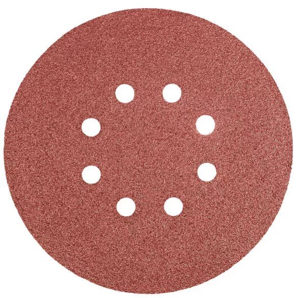 GRAPHITE Csiszolópapír, tépőzáras 150mm, K80, 8 lyukkal, 5db 55H947