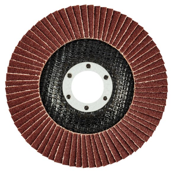 GRAPHITE Csiszolókorong lamellás 115x22.2mm, K120 fém-fa 55H985