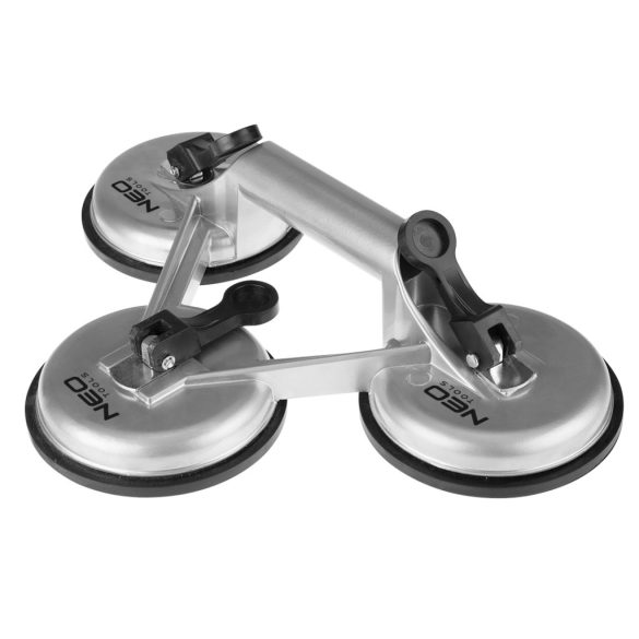 NEO TOOLS Vákumos táblaemelő, üveghez, csempéhez, lakkozott felületekhez, alumínium, hármas, 150kg 56-803
