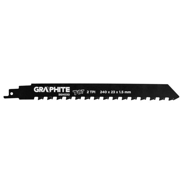 GRAPHITE Orrfűrészlap, HM, 240x23x1.5mm, 2TPI 56H030