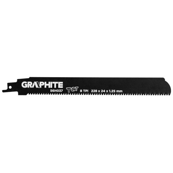 GRAPHITE Orrfűrészlap, HM, 228x24x1.25mm, 8TPI 56H037