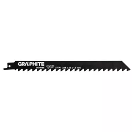 GRAPHITE Orrfűrészlap, HM, 228x22x1.5mm, 3TPI 56H038