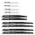 GRAPHITE Orrfűrészlap készlet, HCS/BIM, set 10db 56H049