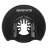 GRAPHITE HSS félkör vágólap fémhez, multifunkciós géphez, 87mm, 200 fog 56H061