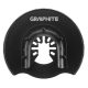 GRAPHITE HSS félkör vágólap fémhez, multifunkciós géphez, 87mm, 200 fog 56H061