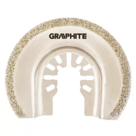   GRAPHITE HCS félkör vágólap kerámiához, multifunkciós géphez, 85mm, electroplated diamond powder 56H063