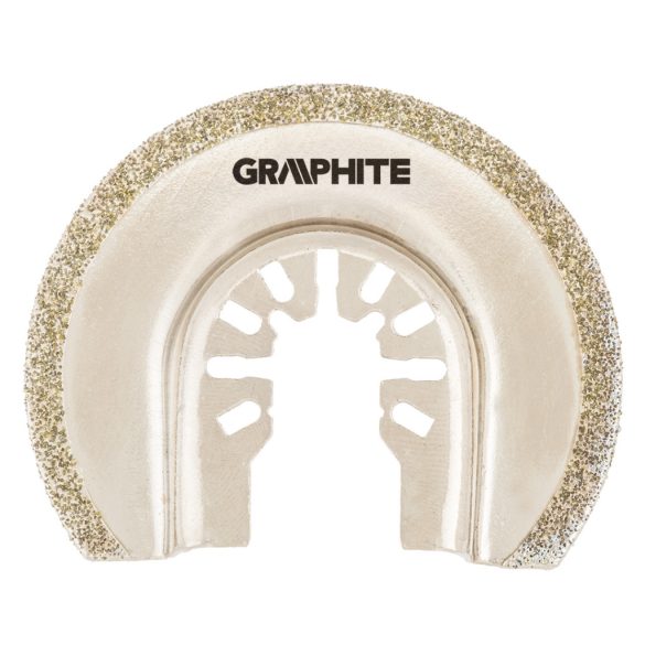 GRAPHITE HCS félkör vágólap kerámiához, multifunkciós géphez, 85mm, electroplated diamond powder 56H063